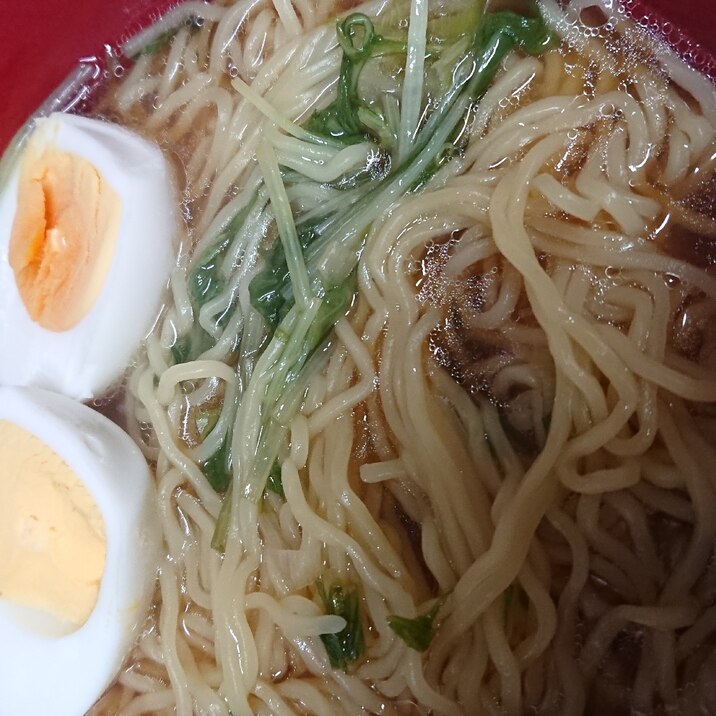 水菜醤油ラーメン